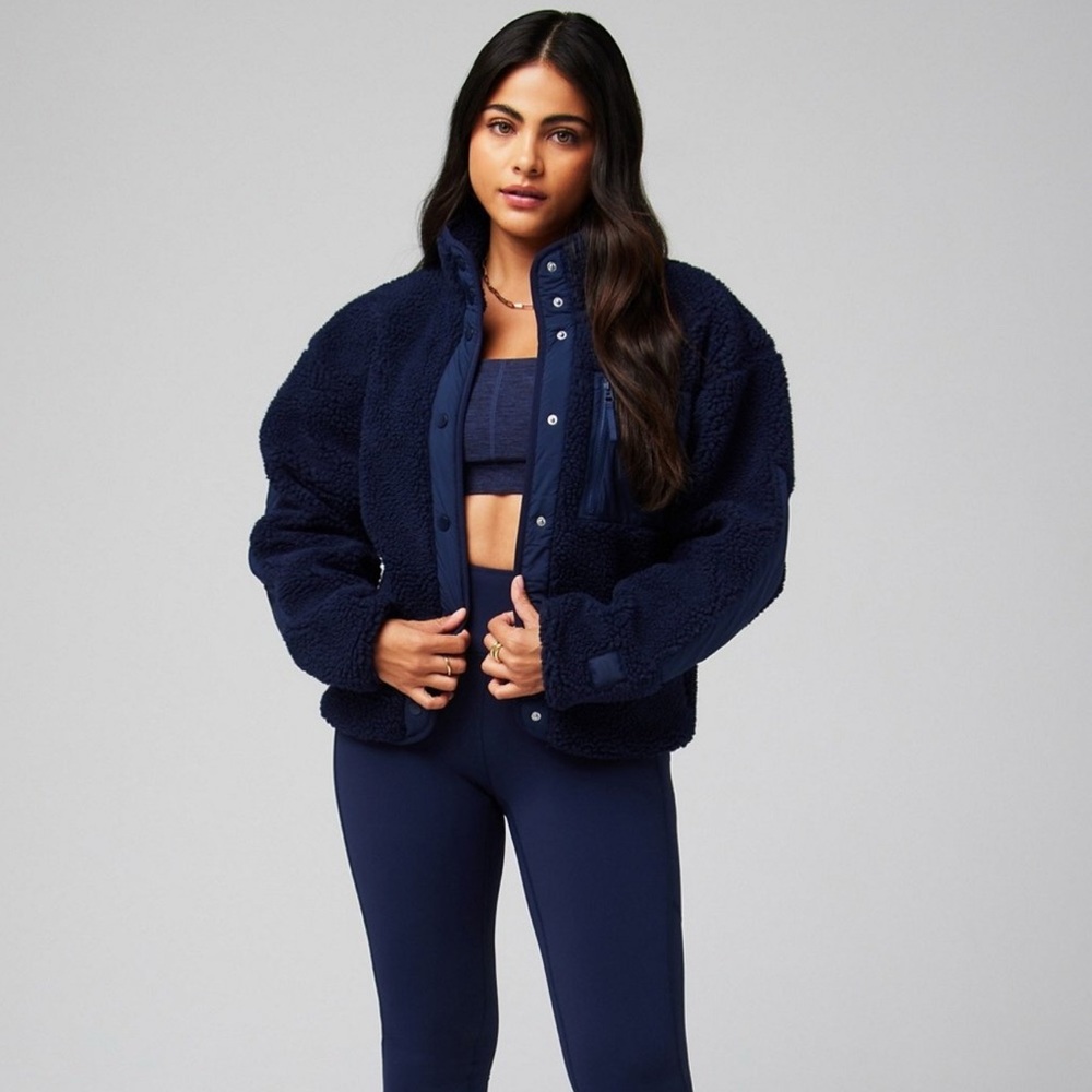 Navy Tahoe Teddy Jacket
